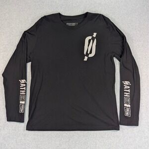 Underoath Band Tee Mens Large Black Long‎ Sleeve 21x28 Cotton T-Shirt Metalcore